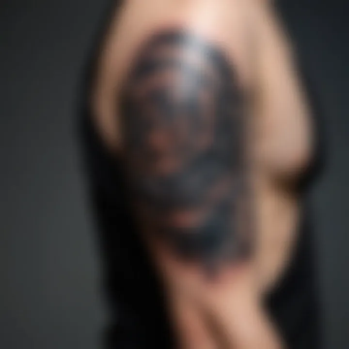 Abstract Sleeve Tattoo Transforming Bicep Tattoo