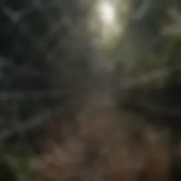 Abstract spider web reflecting spidery lash inspiration