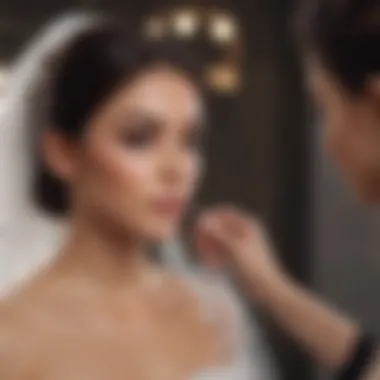 Personalized Makeup Consultation Consultation between bride and makeup artist