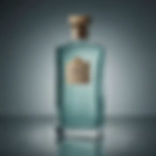 An elegant bottle of Aqua di Gio standing on a reflective surface