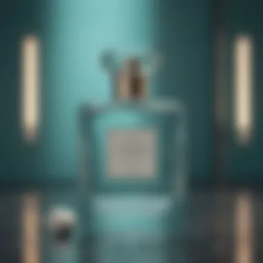 Close-up of Aqua di Gio fragrance notes displayed artistically