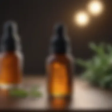 Aromatic essential oils for soothing scalp care