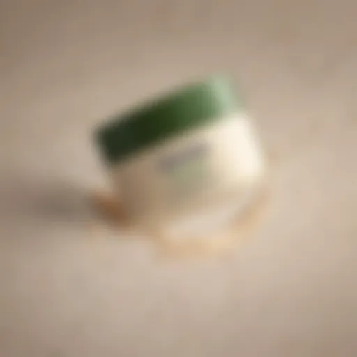 Close-up of Aveeno Anti-Aging Face Cream jar showcasing its texture