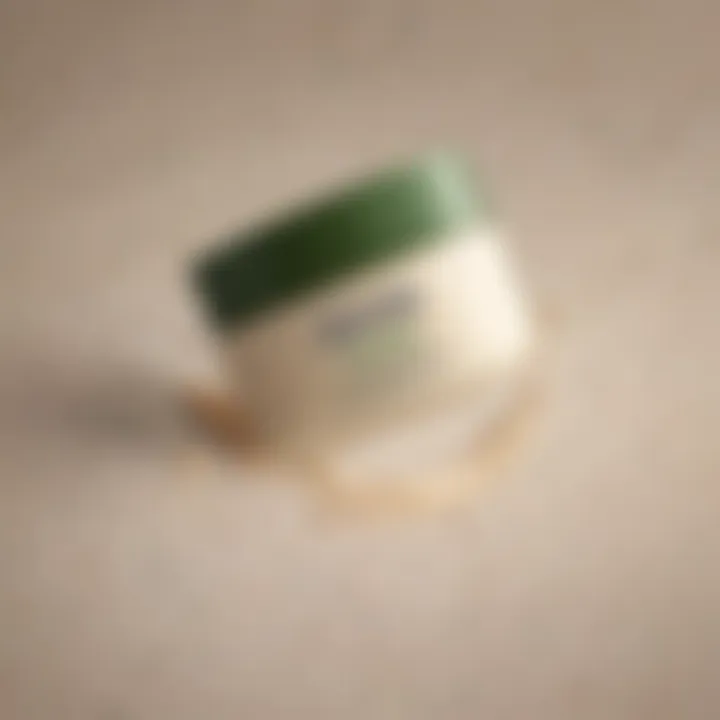 Close-up of Aveeno Anti-Aging Face Cream jar showcasing its texture