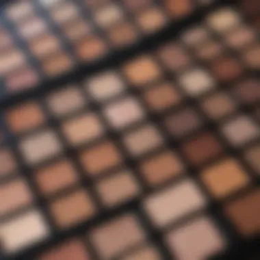 Swatches of various shades from the BareMinerals Treasured Eyeshadow Palette on skin