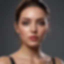 Elegant body makeup products arranged aesthetically