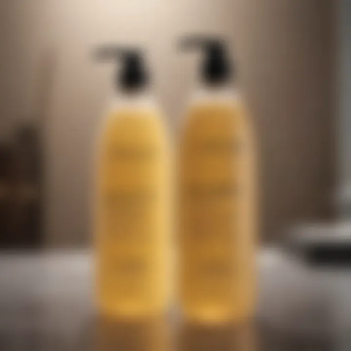 A selection of shampoos designed for oily scalp care