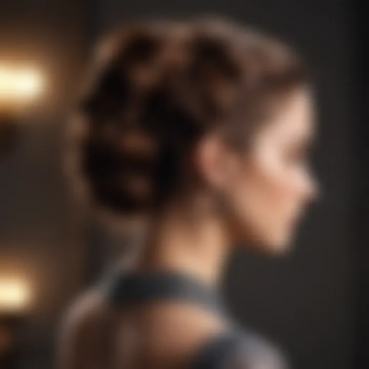 Elegant updo perfect for special occasions
