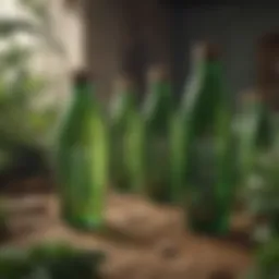 An array of Biolage Green Bottles showcasing their eco-friendly design.
