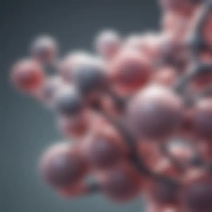 Biotin structural model showcasing its molecular composition