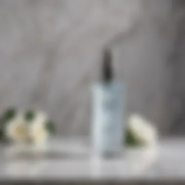 Salicylic Bliss Spray bottle on elegant marble surface