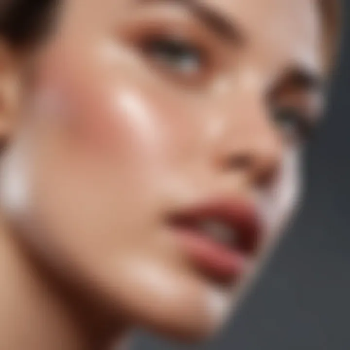 Close-up of creamy texture demonstrating application techniques