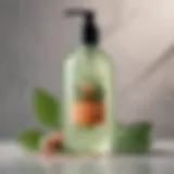 Exfoliating body wash with botanical extracts