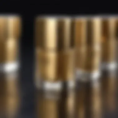 Exquisite Gold Details on Chanel Nail Polish Set Chanel Nail Polish Gift Set with Exquisite Gold Accents