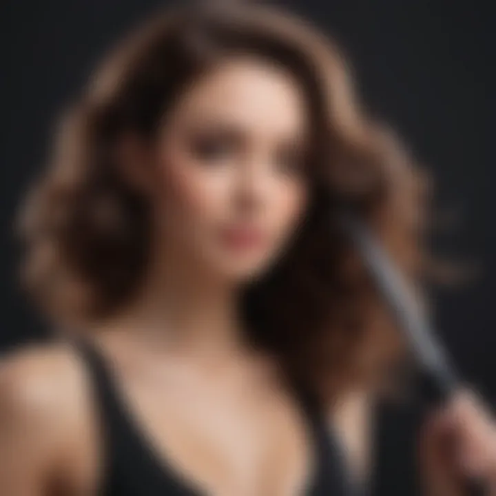 Sophisticated CHI curling wand showcasing sleek design and advanced technology