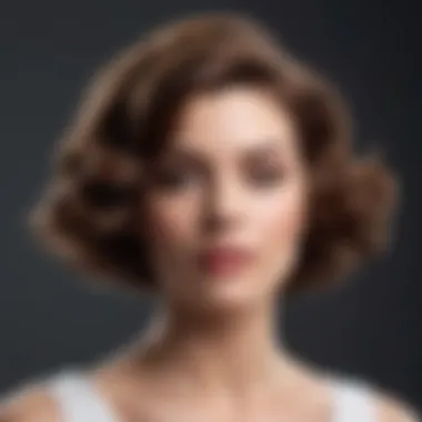 Elegance Redefined A chic woman with flawless hair styled with small plastic rollers