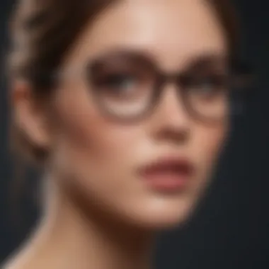 Trendy oversized glasses that offer a bold statement