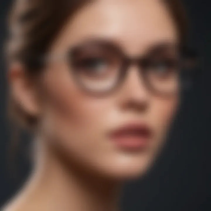 Trendy oversized glasses that offer a bold statement