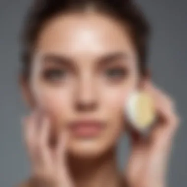 Mastering the Application of Cleansing Balms Demonstration of the application technique of cleansing balm on skin
