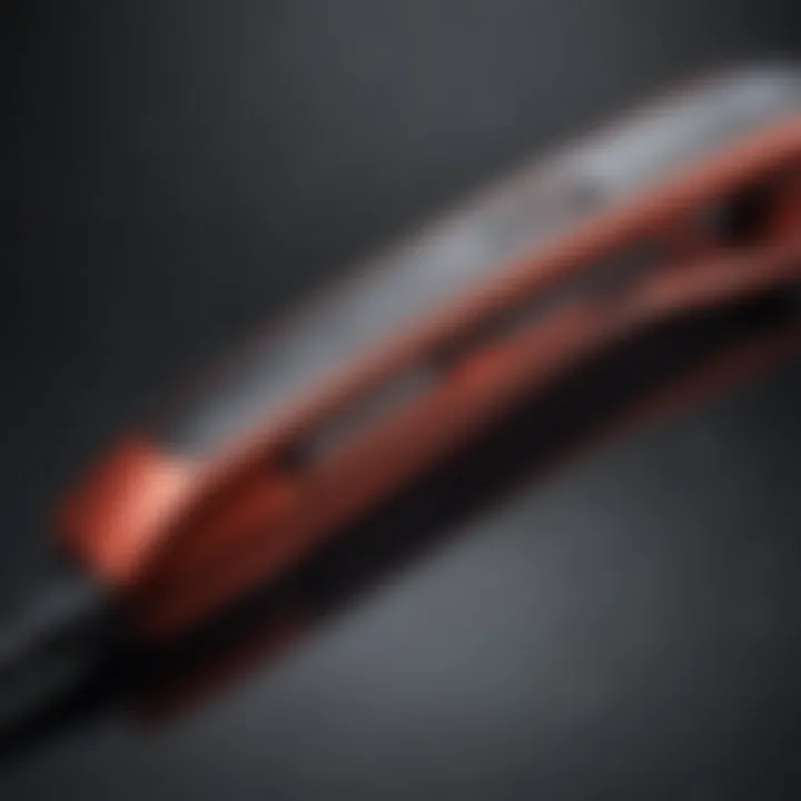 Close-up of slim hair straightener heating up with digital display