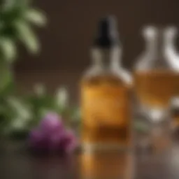 Nourishing blend of essential oils for hair health