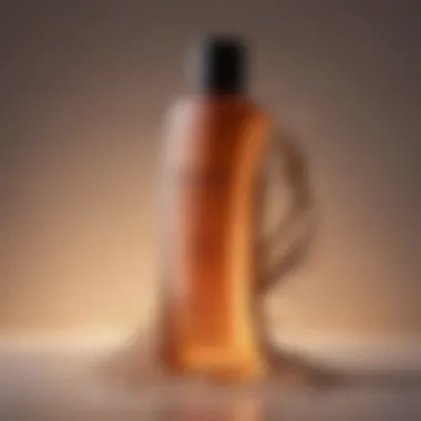 A close-up of a hair product's ingredient list