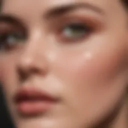 Close-up of e.l.f. Cosmetics skincare products showcasing their textures