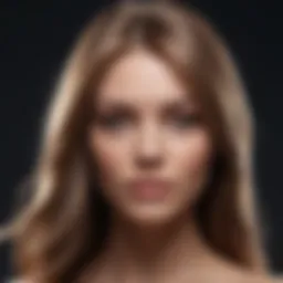 A close-up of hair with flyaways