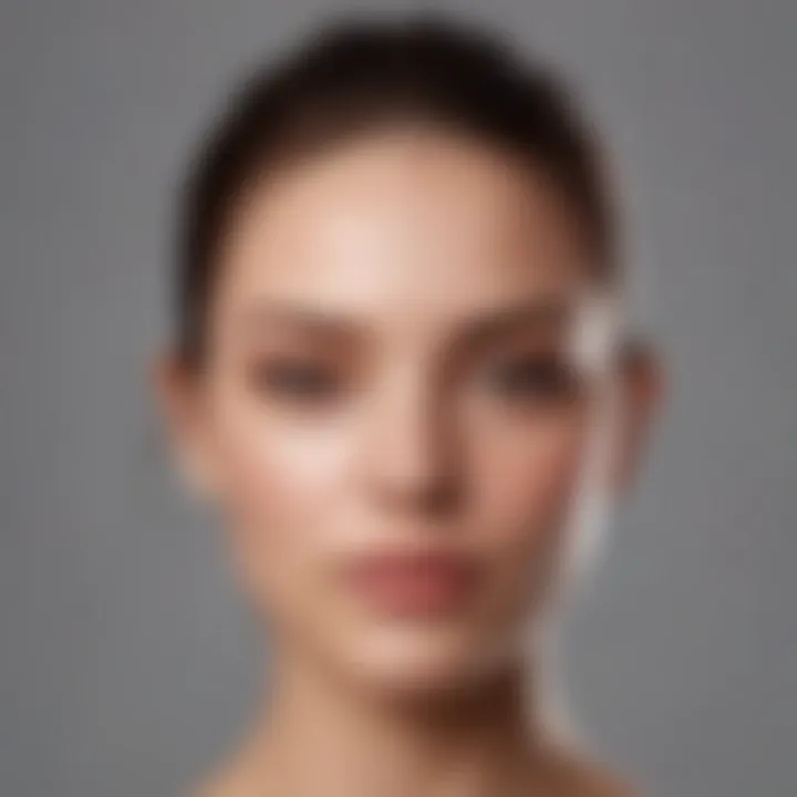 Application of Covergirl Skin Tint on a model's skin highlighting its blendability.