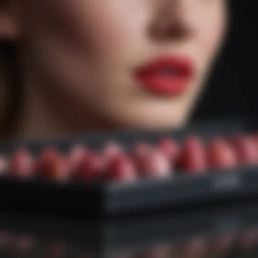 Sleek Lipstick Palette Revealing Harmonious Shades