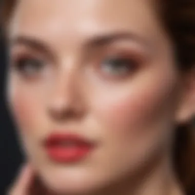 Dermatologist Examining Red Spots on Face Illustration of dermatologist examining red spots on patient's face