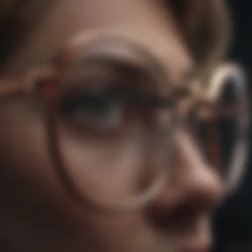 Diverse array of eyeglass frames on display