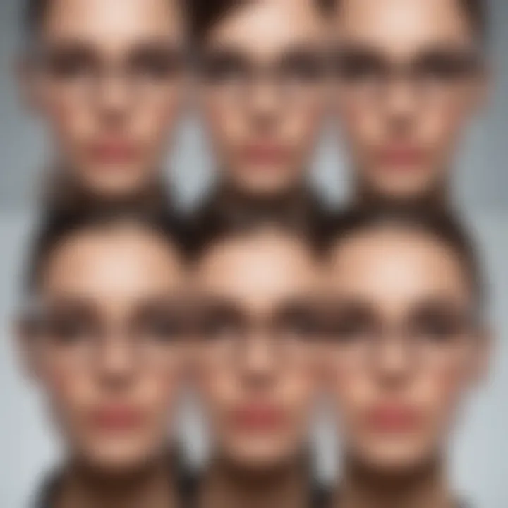 An illustration of different face shapes