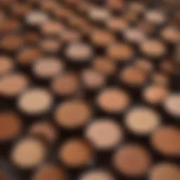 Close-up of Tarte concealer shades on skin swatches