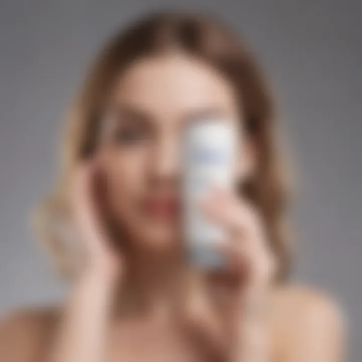 Dove Lightening Deodorant applied on skin with a smooth finish