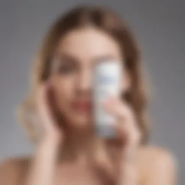 Application of Dove Lightening Deodorant Dove Lightening Deodorant applied on skin with a smooth finish