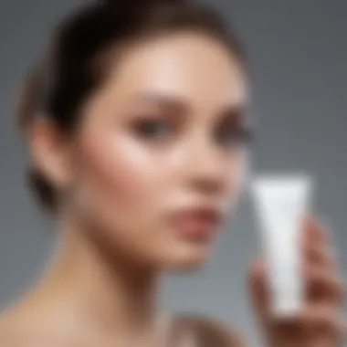 Societal Impact of Skin Lightening Products Conceptual illustration of societal perceptions regarding skin lightening