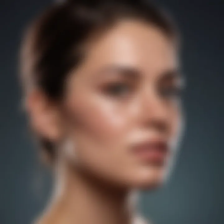 An infographic detailing different types of facial scars with visual examples.