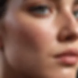 Close-up of cystic acne on skin