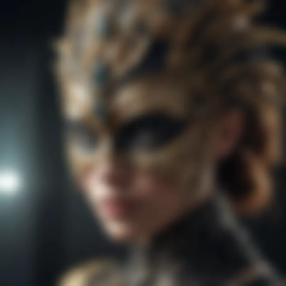 Elegant Masquerade Mask Costume