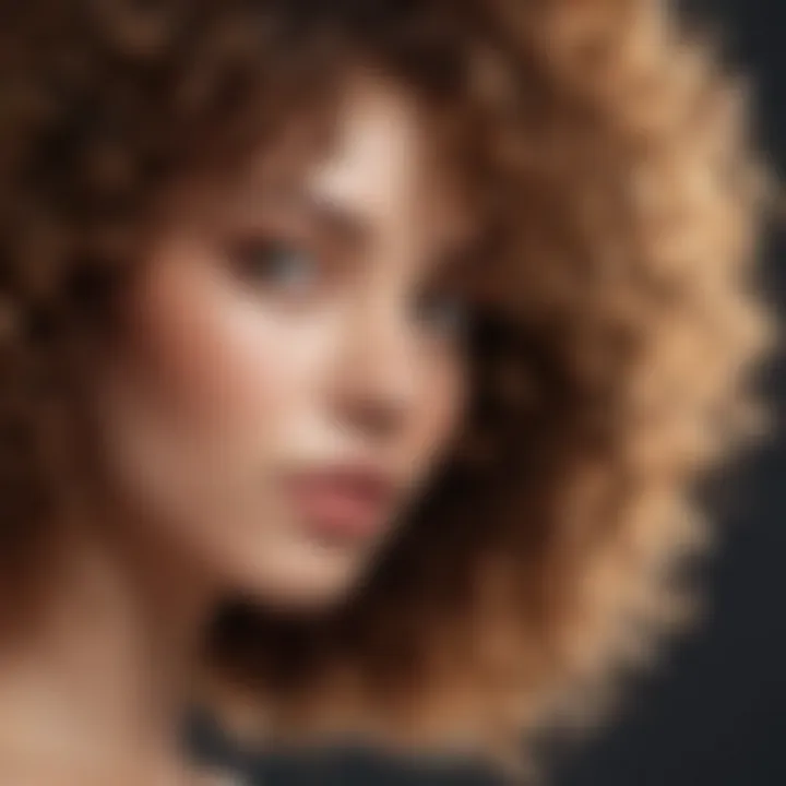 Close-up of key ingredients known for defining curls