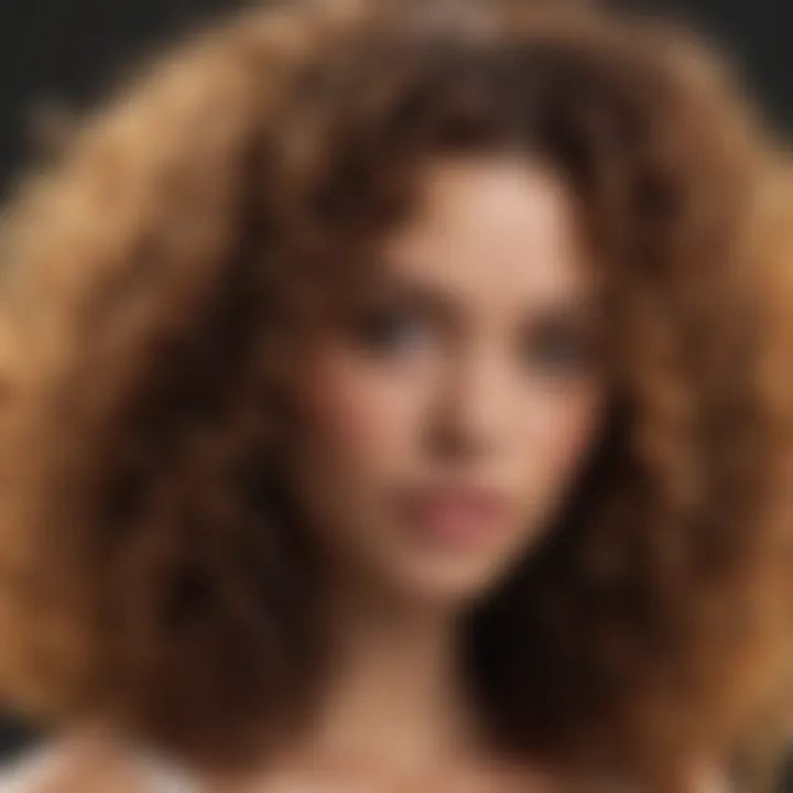 Diverse textures of curls showcasing product effectiveness