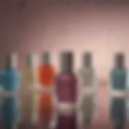 Elegant Essie Nail Polish Bottles Displayed