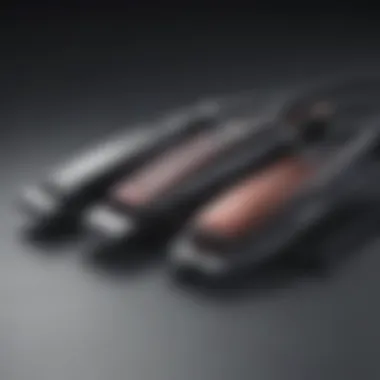 Close-up of Remington hair straightener plates