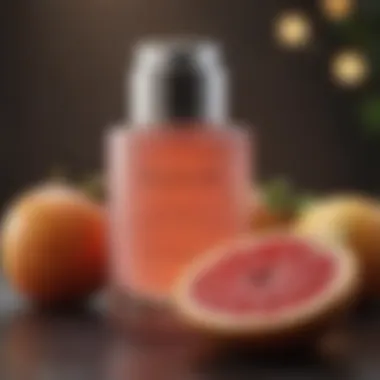 Gentle exfoliating acne lotion with fruit extracts