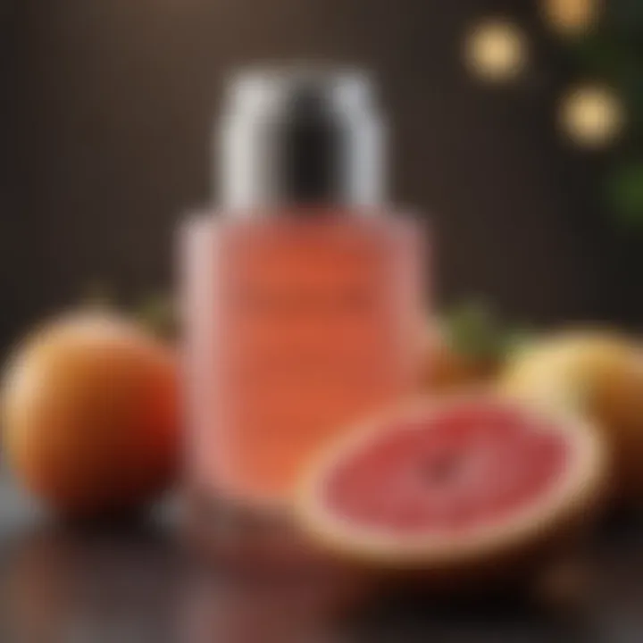 Gentle exfoliating acne lotion with fruit extracts