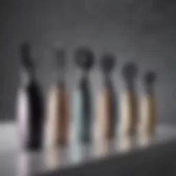 Sleek design of Adagio hair tools on a vanity