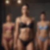 Stylish lingerie collection showcasing diversity