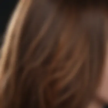 Close-up of healthy, shiny hair
