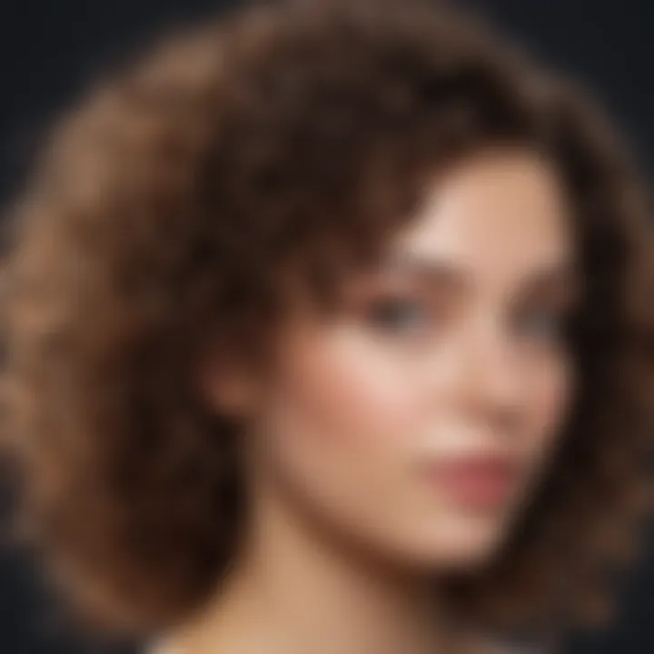 A diagram illustrating hair care routines for curly hair